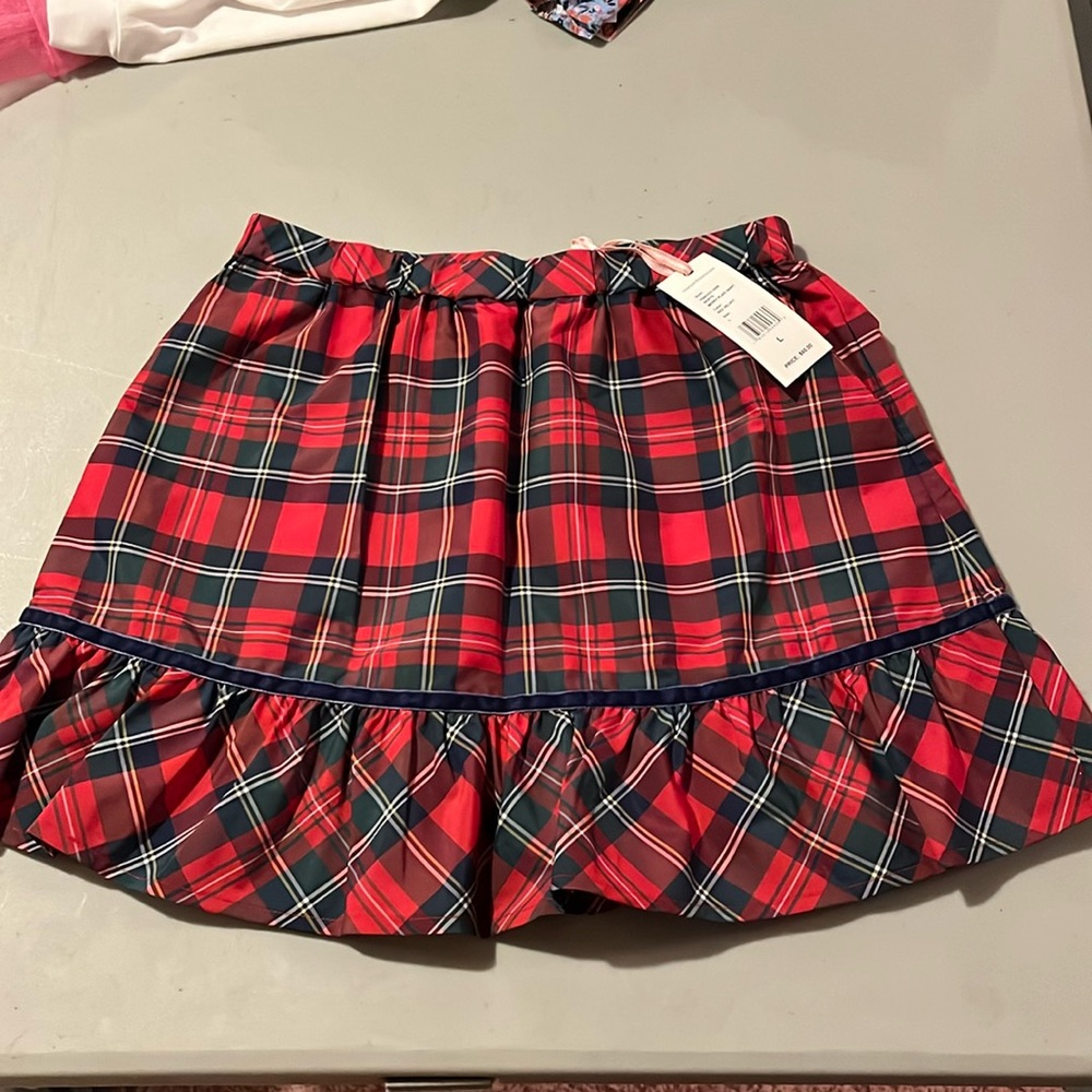 NWT Vineyard Vines Merry Plaid Skirt